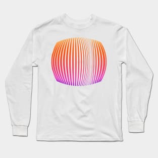 Pink stripes Linear pattern funny Long Sleeve T-Shirt